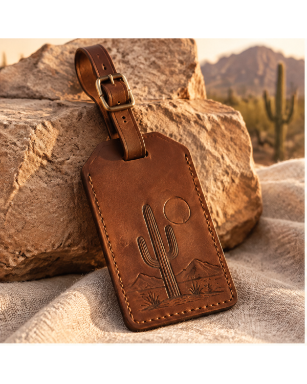 Leather Luggage Tag